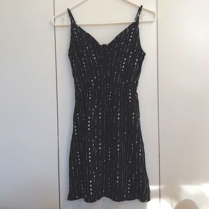 H&M patterned black dress